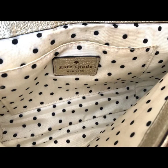 Kate Spade Bow Gold Shoulder Crossbody Bag - Picture 4 of 4